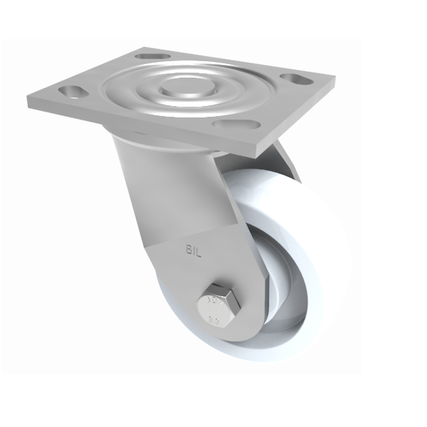 Nylon Plate Swivel Castor 100mm 400kg Load