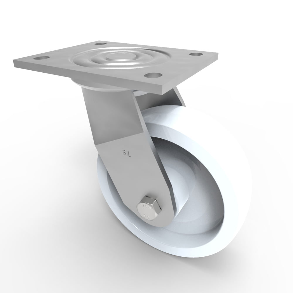 Nylon Plate Swivel Castor 150mm 600kg Load