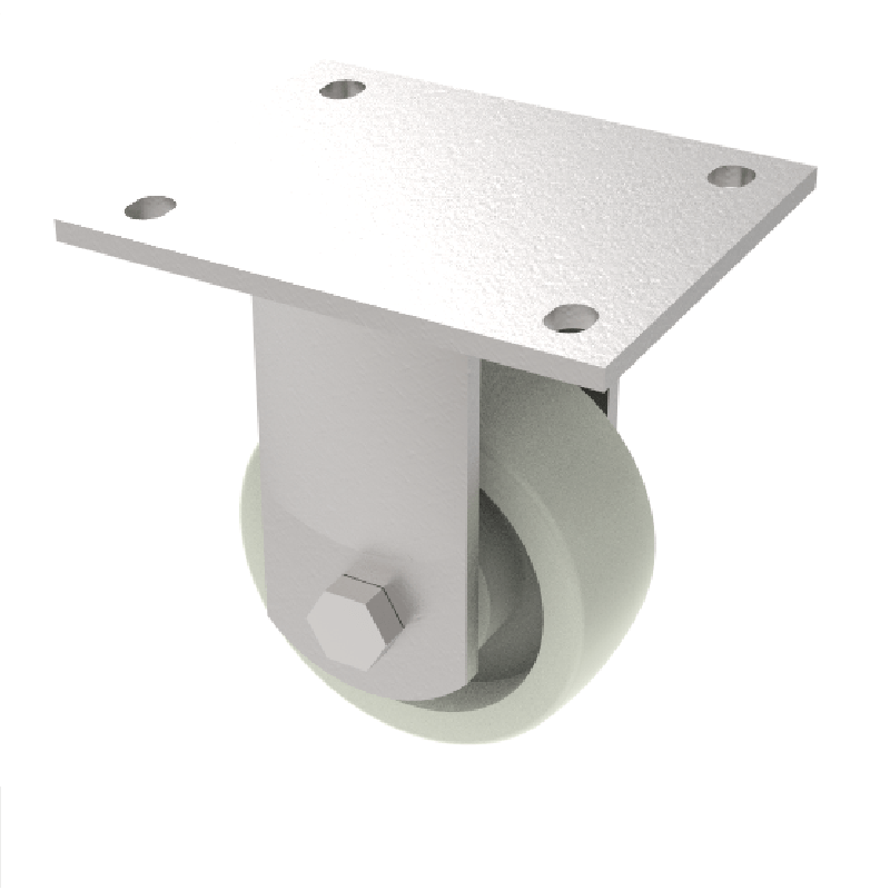 Nylon Plate Fixed Castor150mm 500kg Load