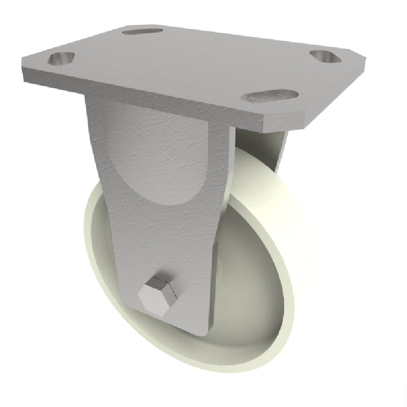 Nylon Plate Fixed Castor 150mm 1000kg Load