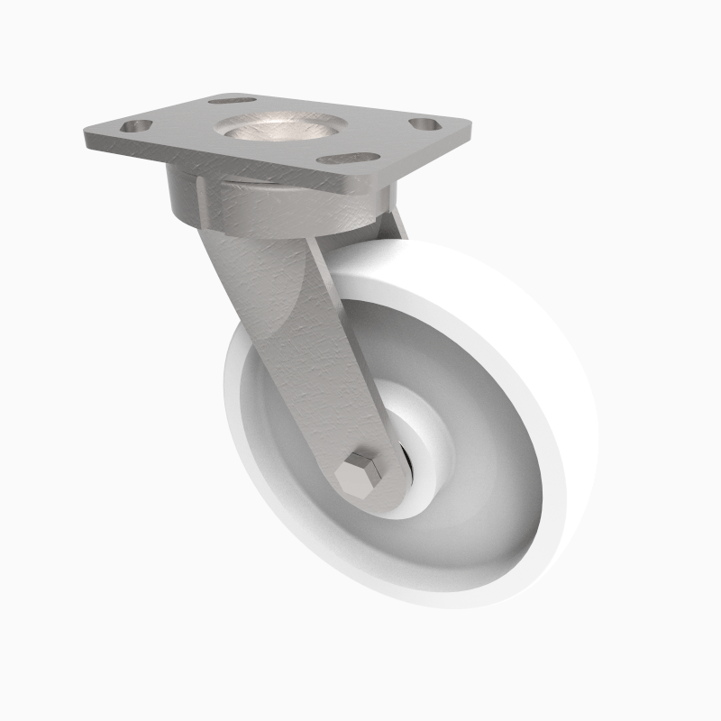 Nylon Plate Swivel Castor 200mm 1000kg Load