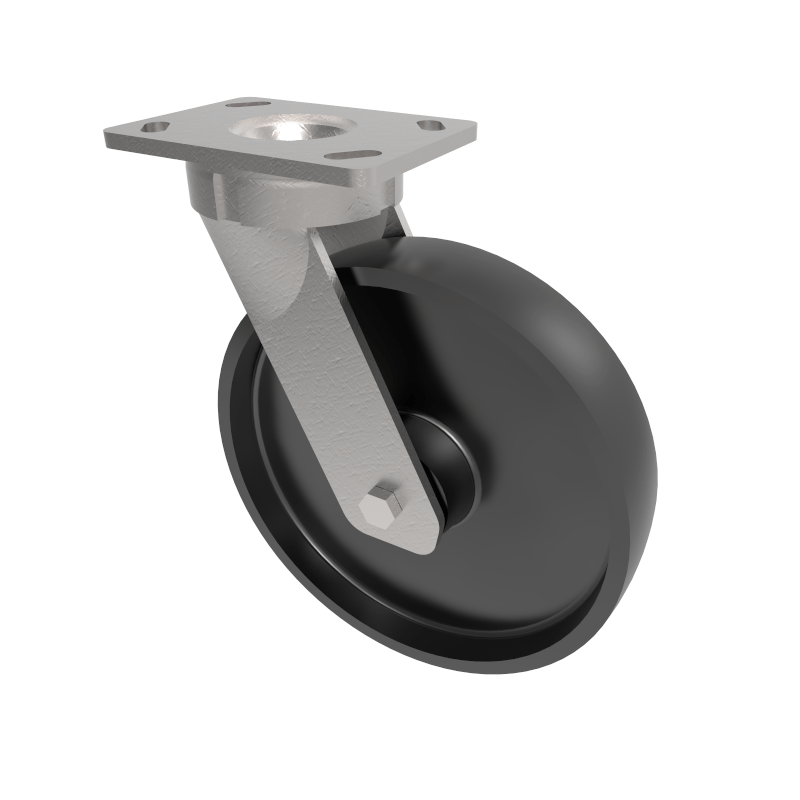 Cast Iron Plate Swivel Castor 250mm 1250kg Load