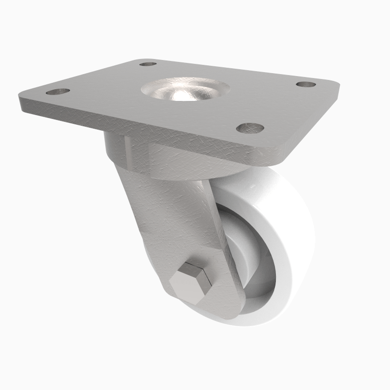 Nylon Plate Swivel Castor 100mm 650kg Load