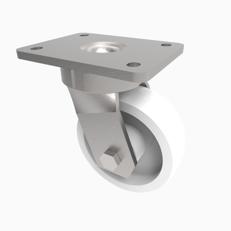 Nylon Plate Swivel Castor 125mm 750kg Load