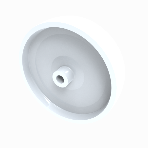 Nylon 100mm Plain Bearing Wheel 70kg Load