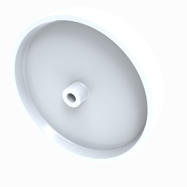 Nylon 125mm Plain Bearing Wheel 80kg Load