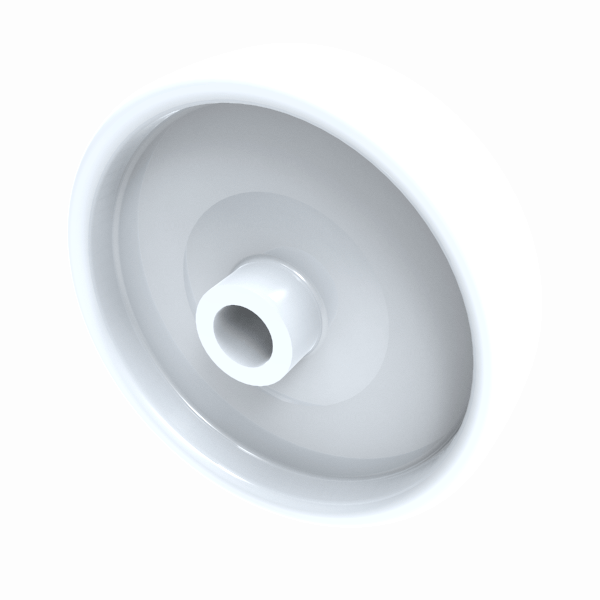 Nylon 150mm Plain Bearing Wheel 350kg Load
