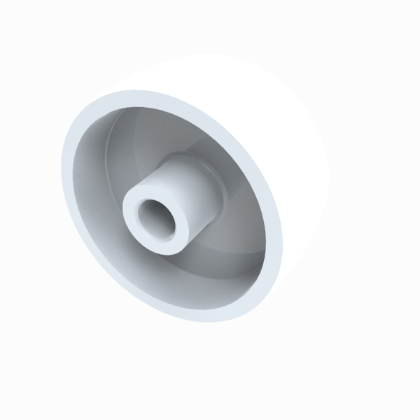 Nylon 50mm Plain Bearing Wheel 50kg Load
