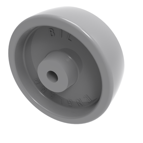 Nylon 75mm Plain Bearing Wheel 90kg Load