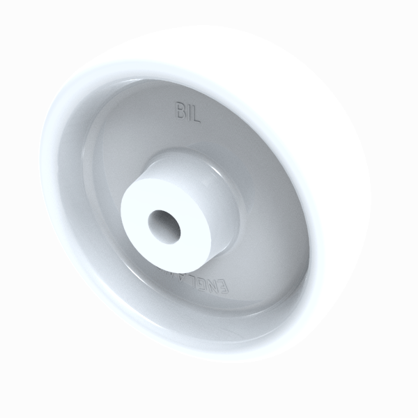 Nylon 75mm Plain Bearing Wheel 90kg Load