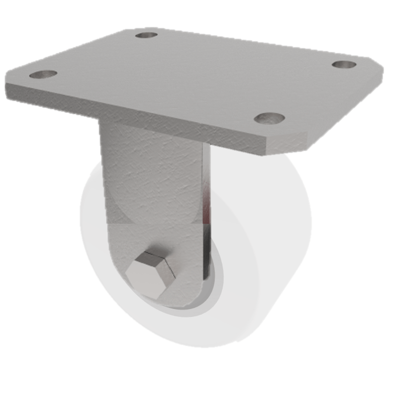 Nylon Plate Swivel Castor 82mm 600kg Load