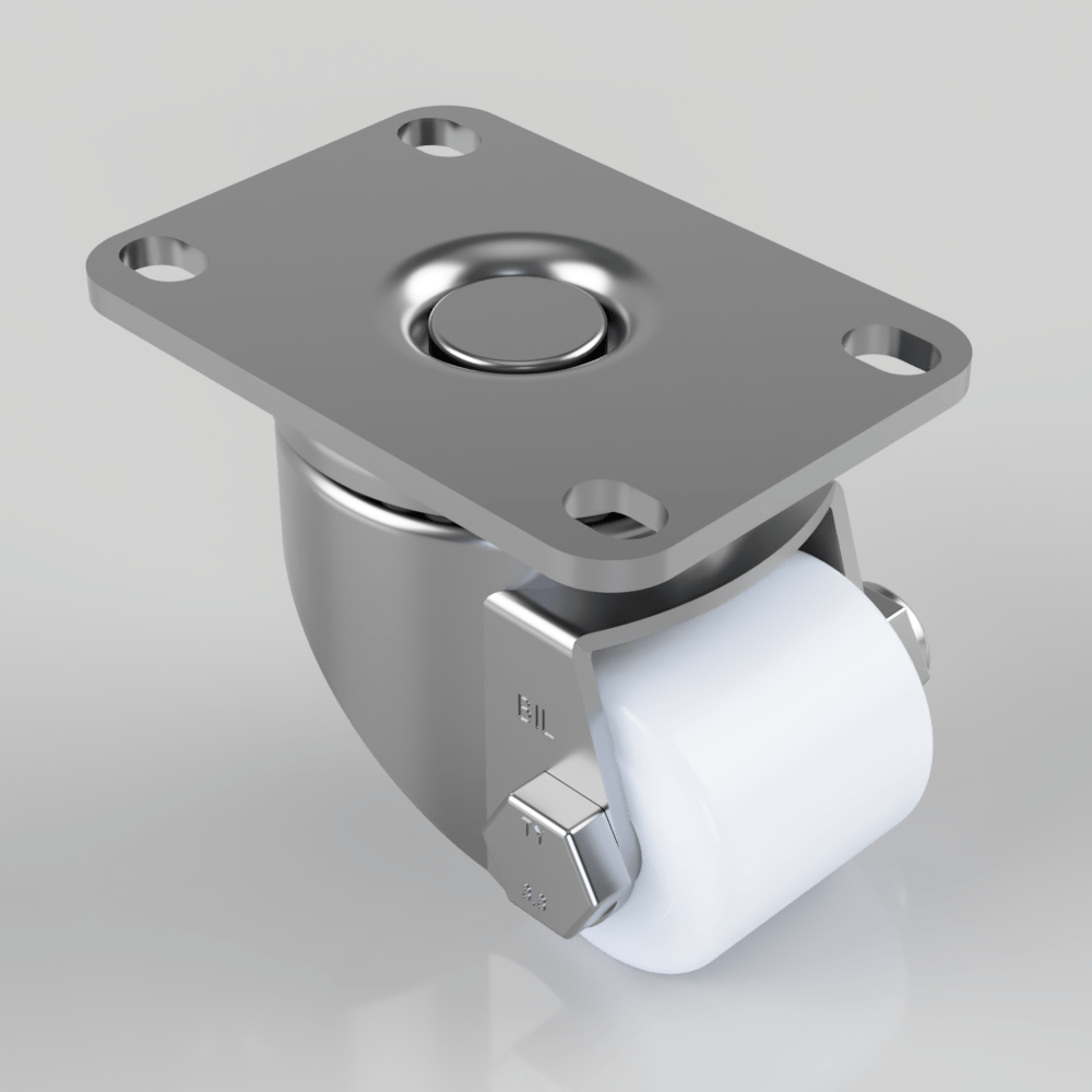 Nylon Plate Swivel Castor 40mm 200kg Load