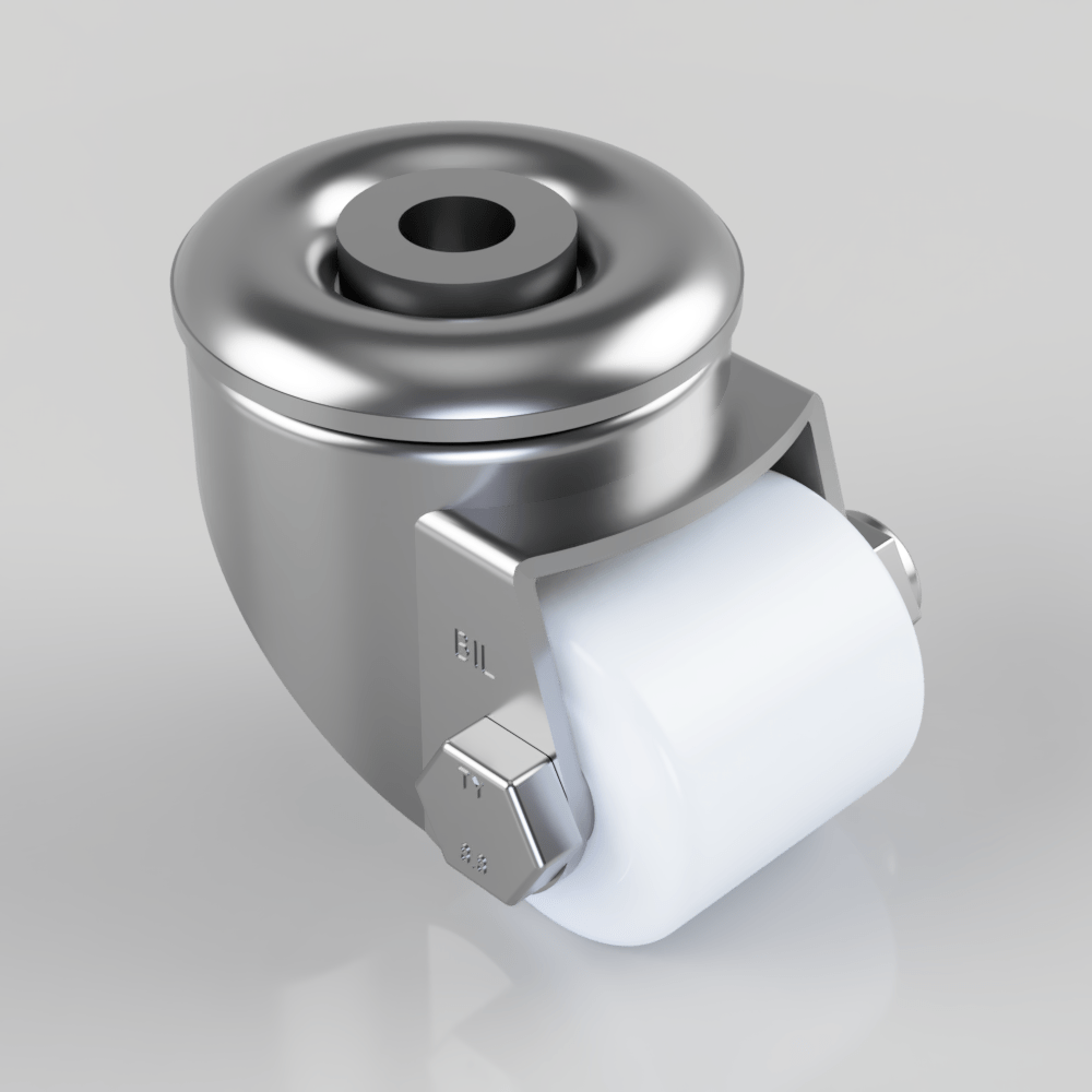 Nylon Bolt Hole Swivel Castor 40mm 200kg Load