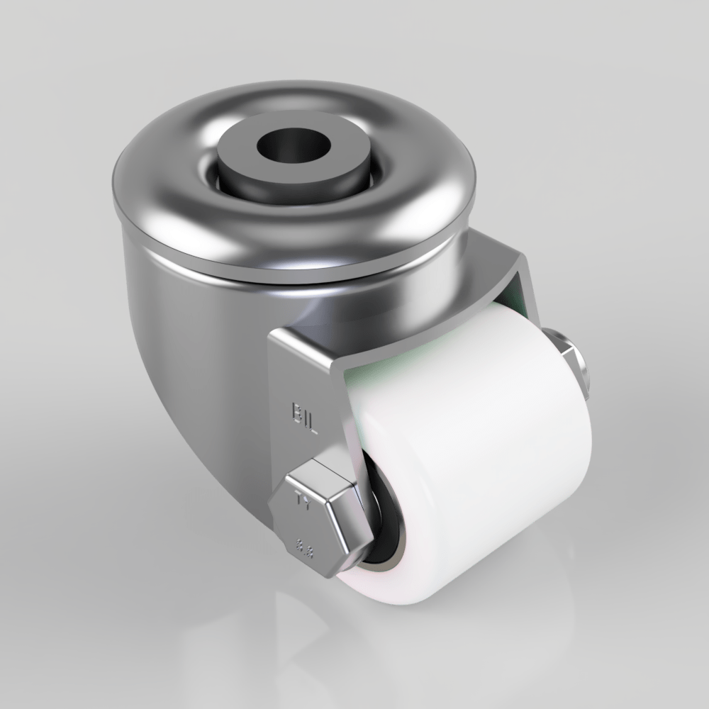 Nylon Bolt Hole Swivel Castor 40mm 200kg Load