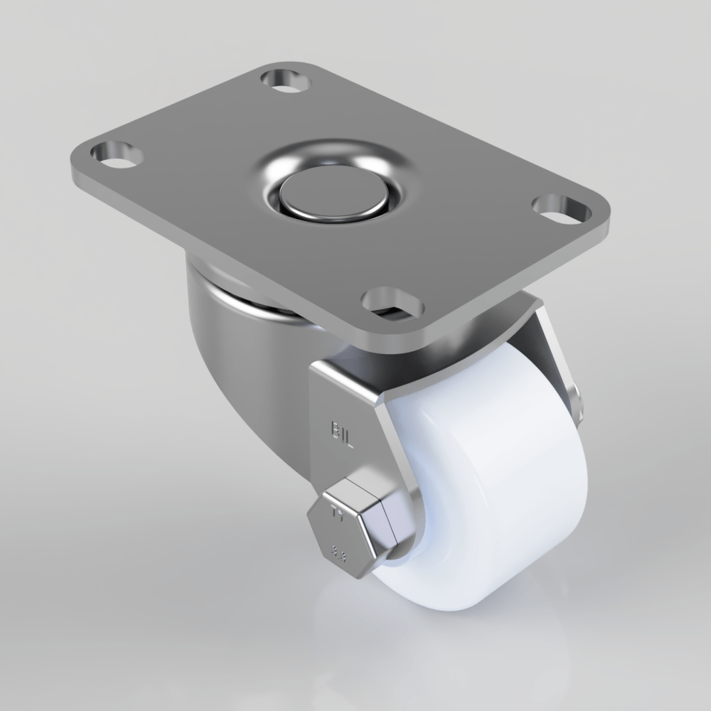 Nylon Plate Swivel Castor 50mm 200kg Load