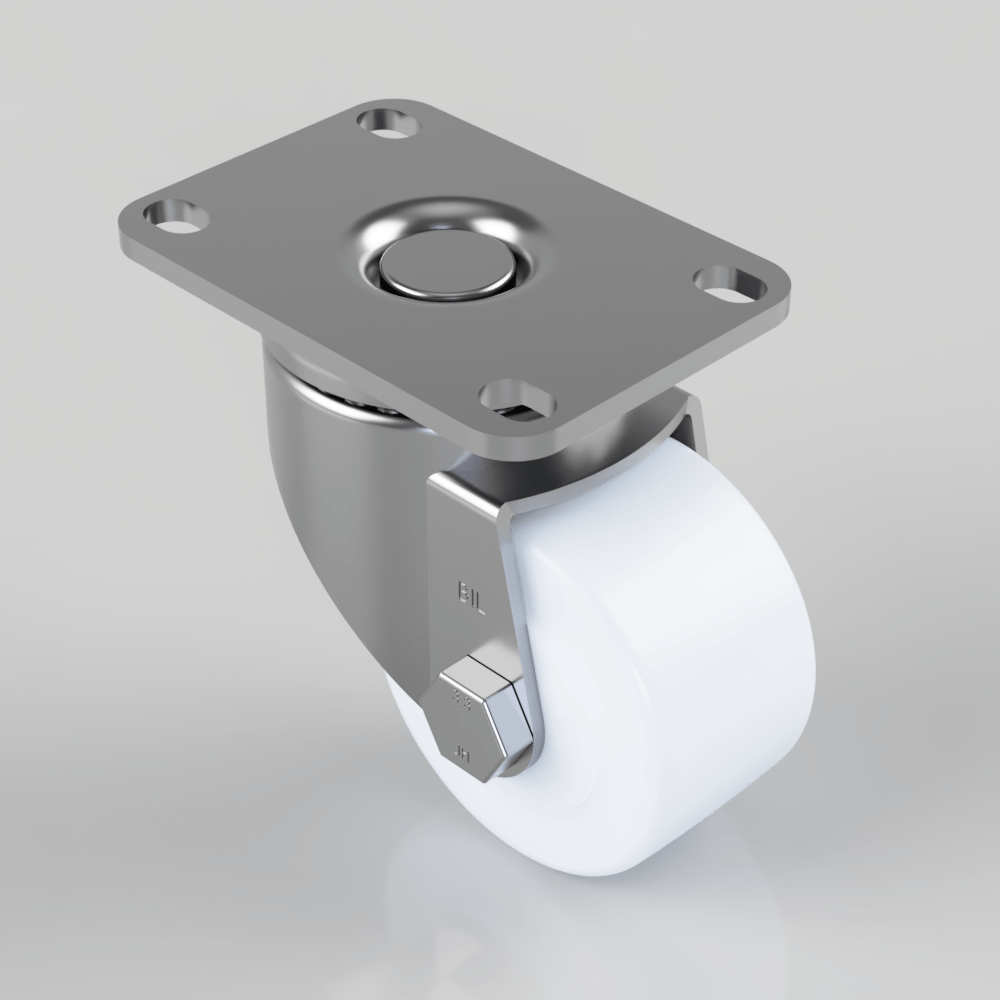 Nylon Plate Swivel Castor 65mm 200kg Load