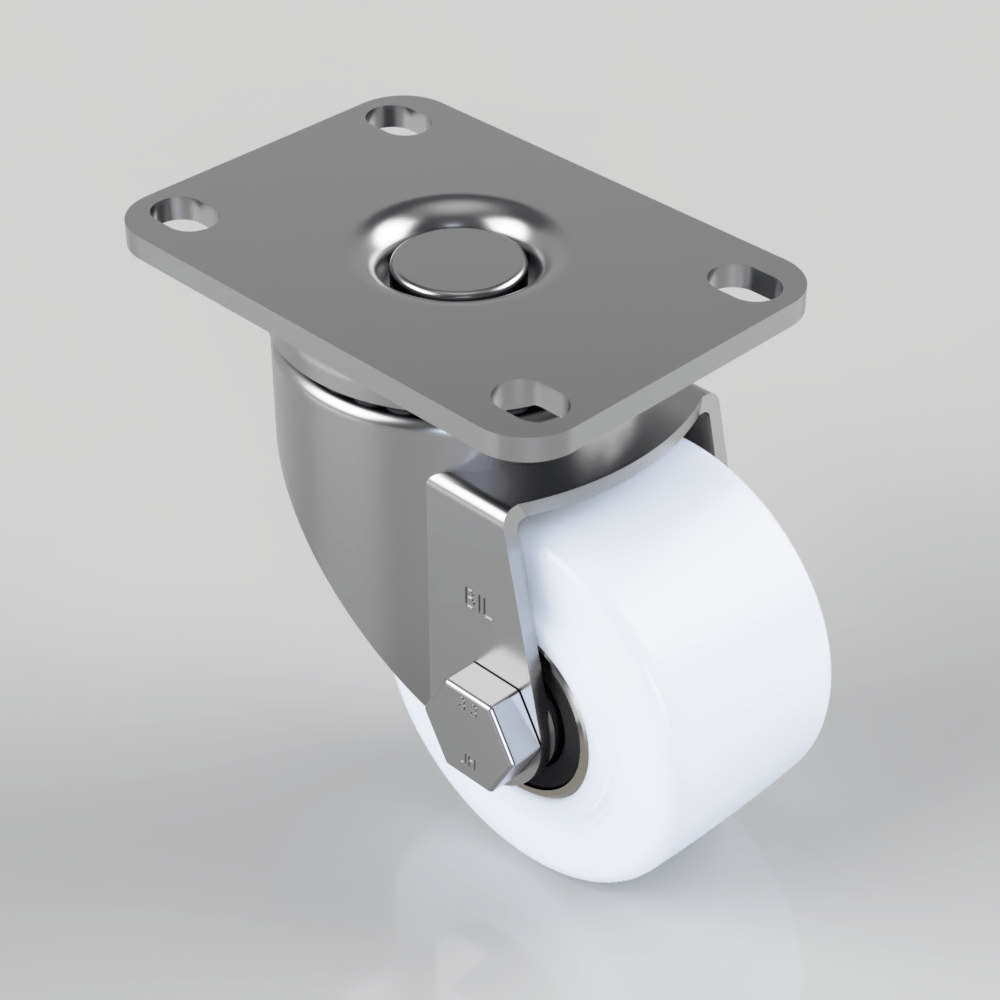 Nylon Plate Swivel Castor 65mm 200kg Load