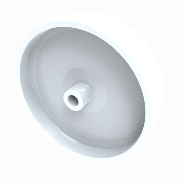 Nylon 125mm Plain Bearing Wheel 100kg Load