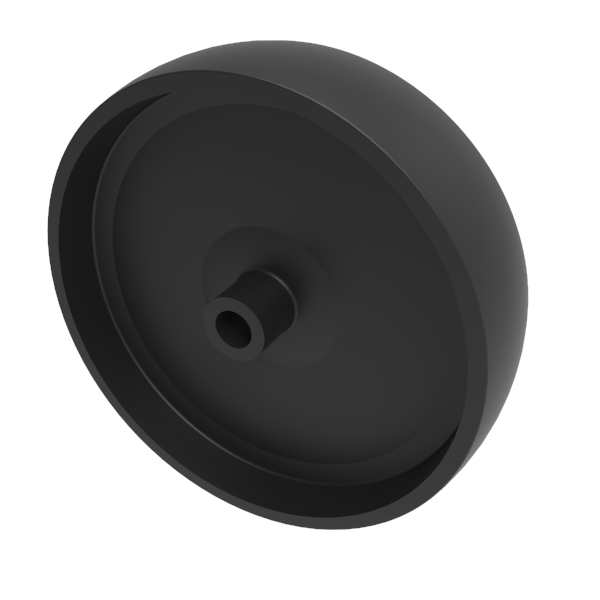 Polypropylene 125mm Plain Bearing Wheel 100kg Load