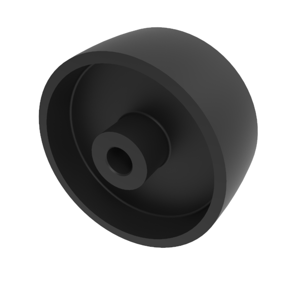 Polypropylene 75mm Plain Bearing Wheel 80kg Load