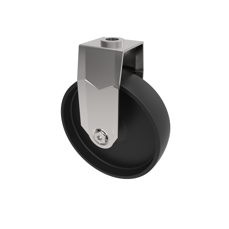 Polypropylene Bolt Hole Fixed Castor 125mm 100kg Load