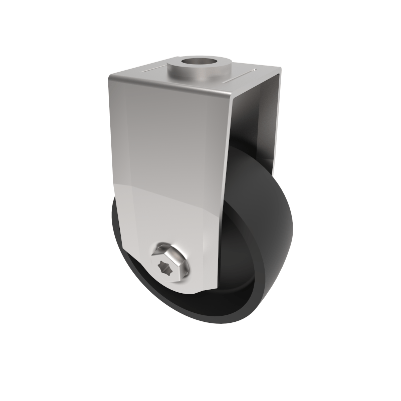 Polypropylene Bolt Hole Fixed Castor 75mm 70kg Load