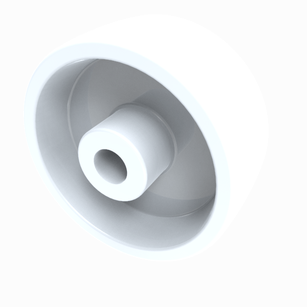 Nylon 80mm Plain Bearing Wheel 250kg Load