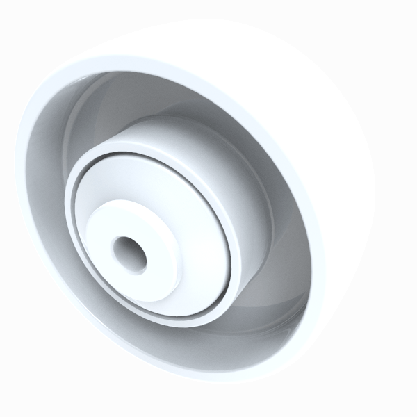 Nylon 80mm Ball Bearing Wheel 200kg Load