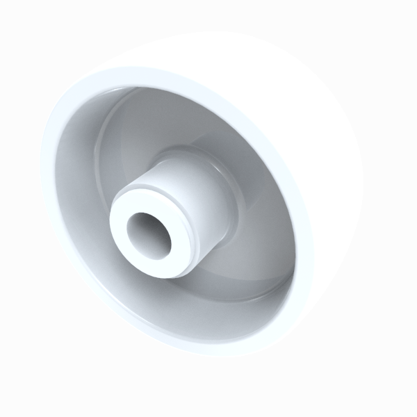 Nylon 80mm Plain Bearing Wheel 250kg Load