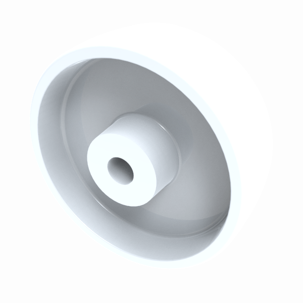 Polypropylene 100mm Plain Bearing Wheel 125kg Load