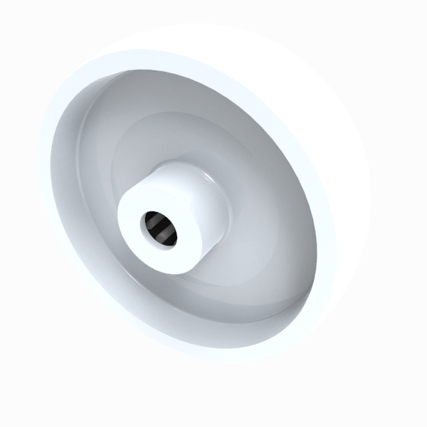 Nylon 100mm Roller Bearing Wheel 180kg Load