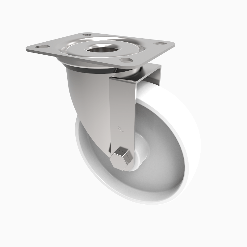 Nylon Plate Swivel Castor 125mm 200kg Load