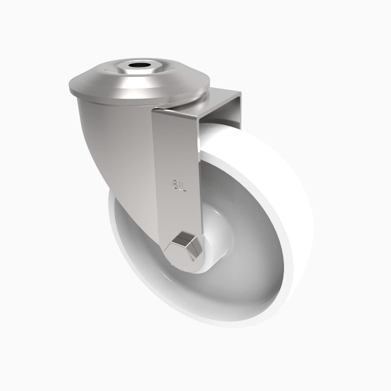 Polypropylene Bolt Hole Swivel Castor 125mm 140kg Load