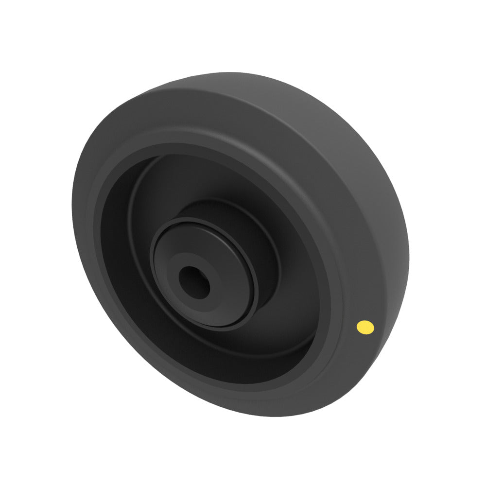 Electrically Conductive Rubber 125mm Ball Bearing Wheel 250kg Load