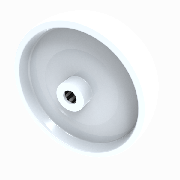 Nylon 150mm Roller Bearing Wheel 300kg Load