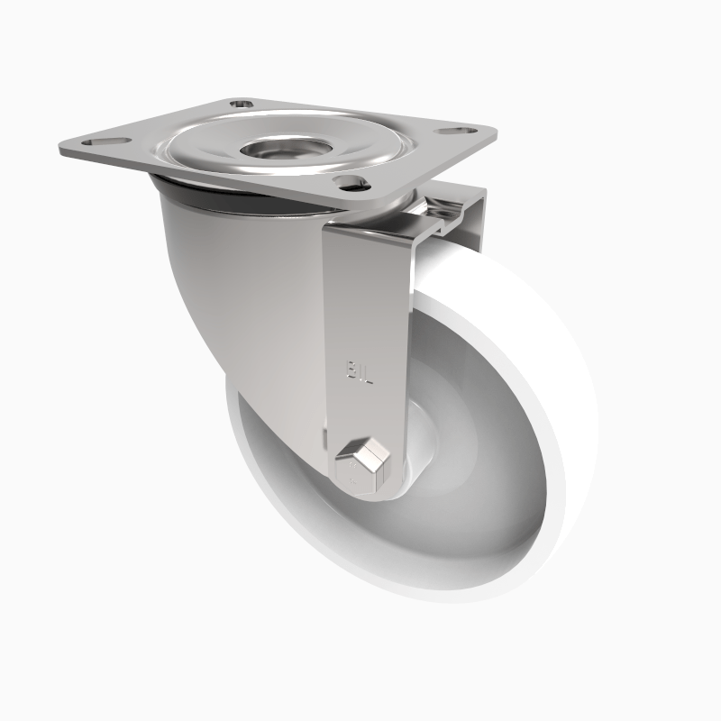 Nylon Plate Swivel Castor 160mm 400kg Load