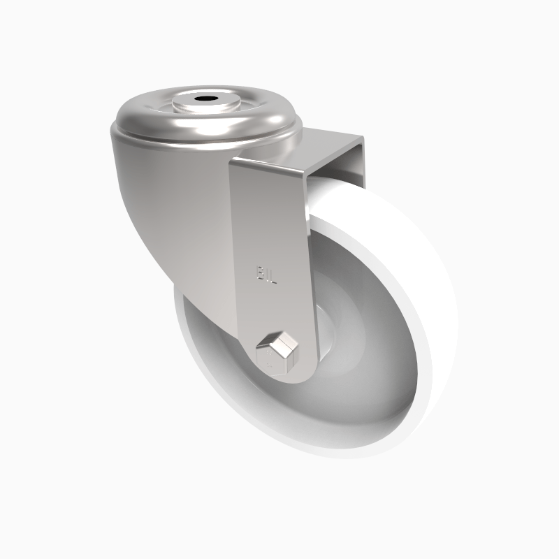 Nylon Bolt Hole Swivel Castor 160mm 500kg Load