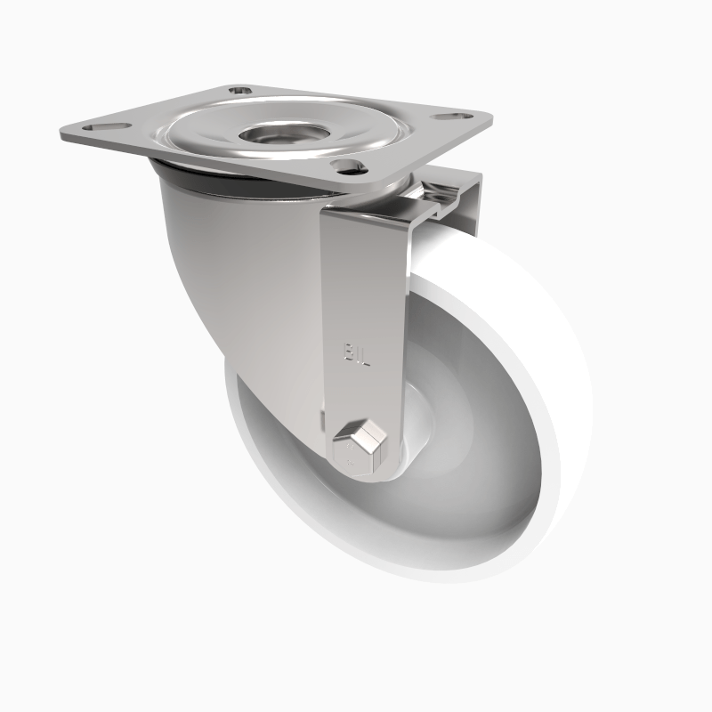 Nylon Plate Swivel Castor 160mm 350kg Load