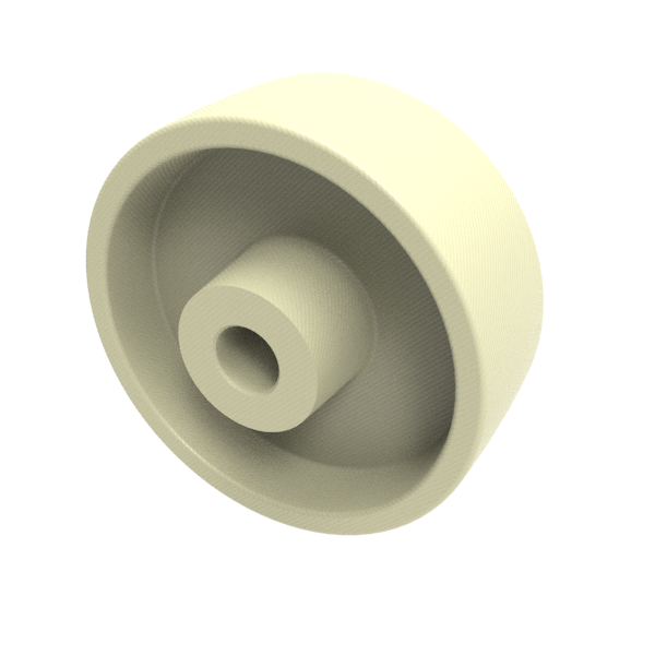 Nylon - High Temp 80mm Plain Bearing Wheel 250kg Load