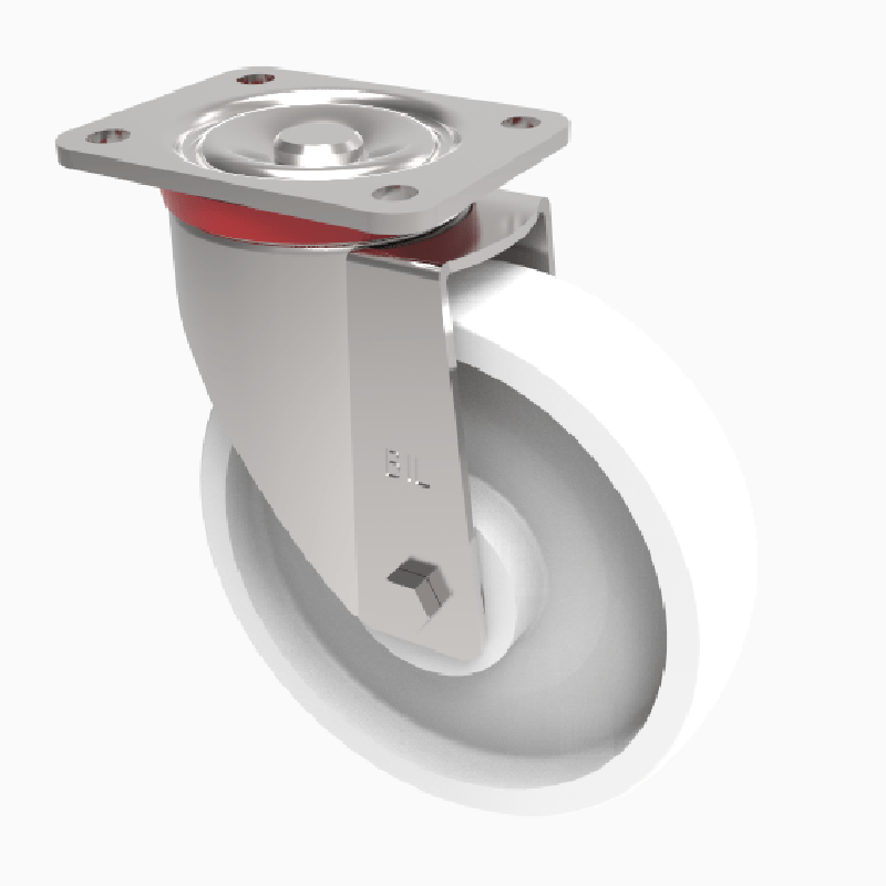 Nylon Plate Swivel Castor 150mm 600kg Load