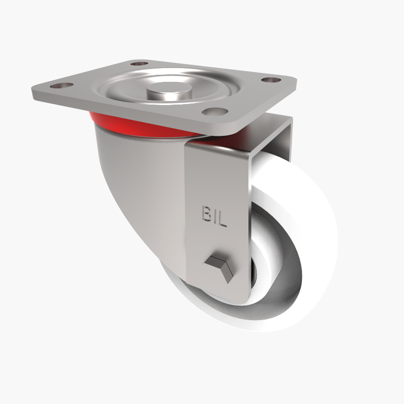 Nylon Plate Swivel Castor 125mm 750kg Load