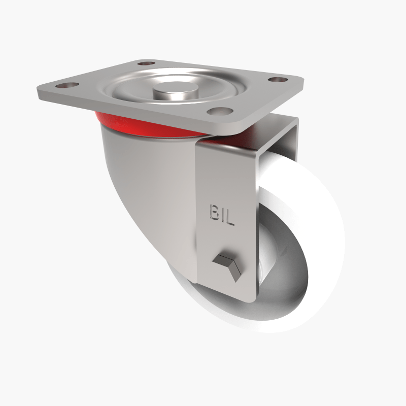 Nylon Plate Swivel Castor 125mm 750kg Load