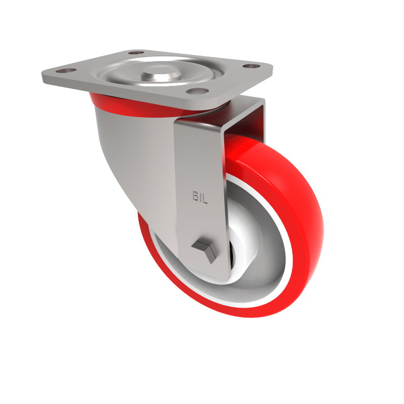 Polyurethane Nylon Plate Swivel Castor 150mm 500kg Load