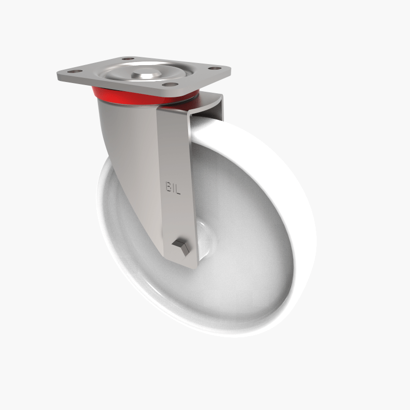 Nylon Plate Swivel Castor 250mm 800kg Load