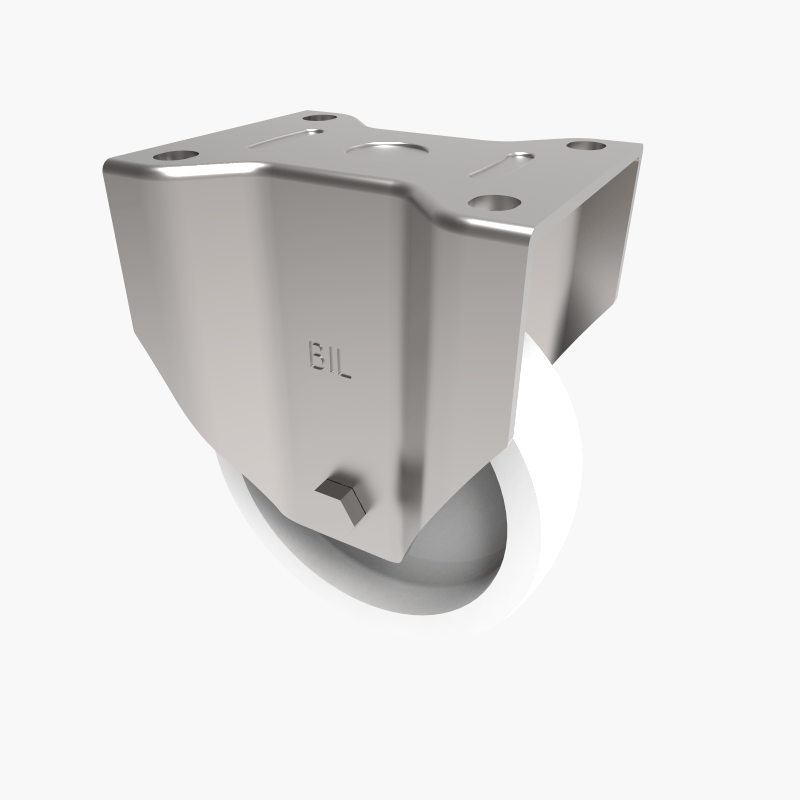 Nylon Plate Fixed Castor 150mm 800kg Load