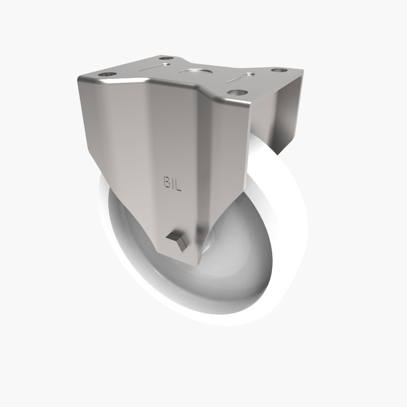 Nylon Plate Fixed Castor 200mm 800kg Load