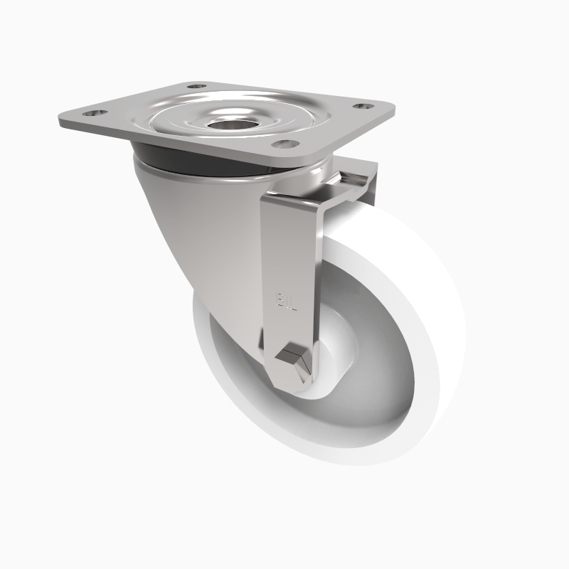 Nylon Plate Swivel Castor 150mm 500kg Load