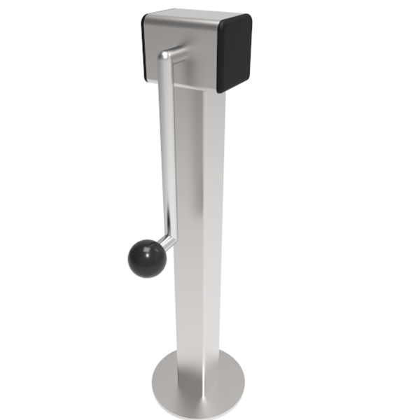 Unplated Side Winding Parking/Lifting Jack. 3000kg load