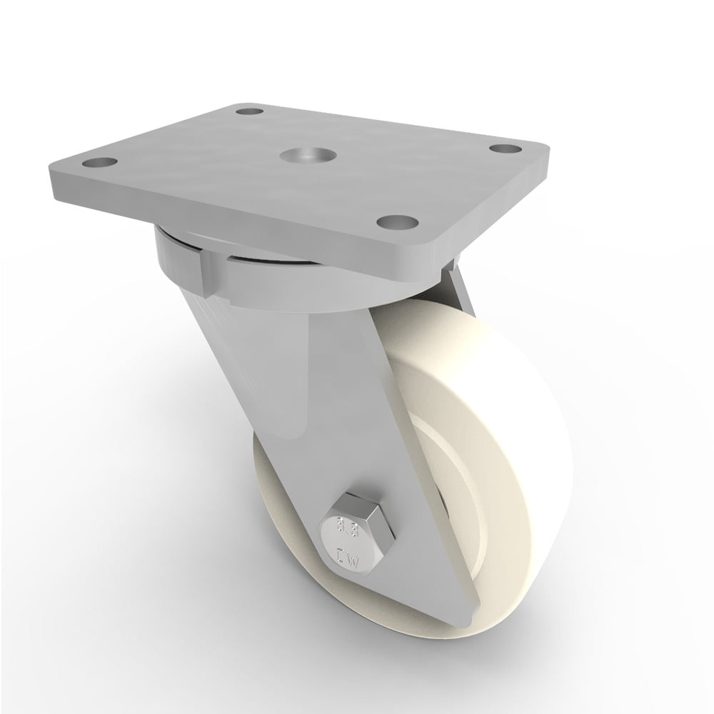 Nylon Plate Swivel Castor 150mm 2500kg Load