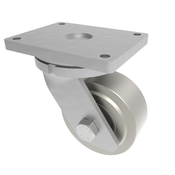 Nylon Plate Swivel Castor 300mm 7500kg Load